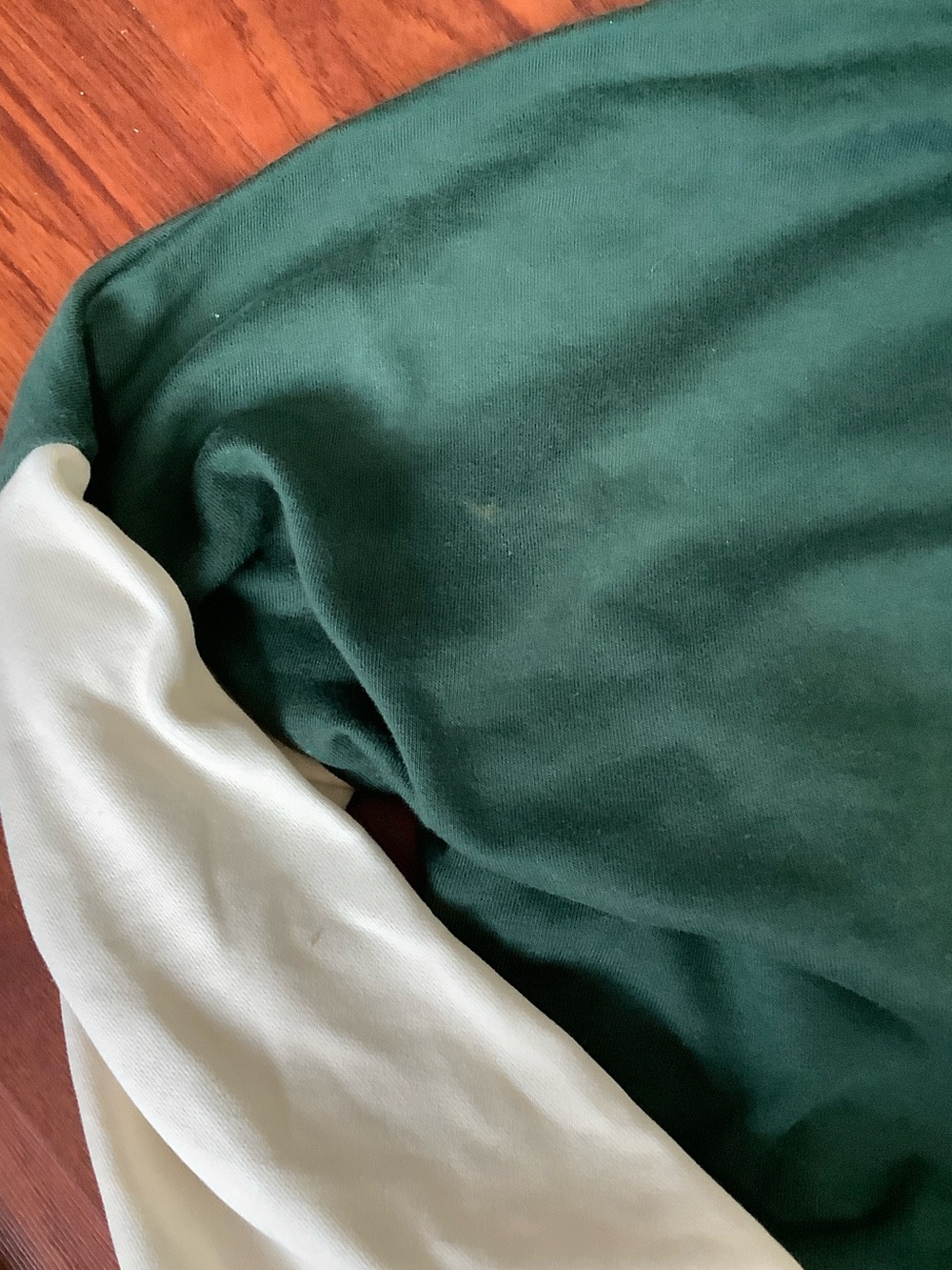 Women’s Forest Green and Pink Colorblock Pajama Set - Picture 3 of 3